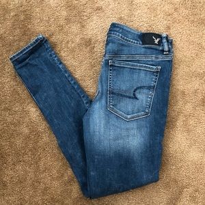 AEO super stretch skinny jeans
